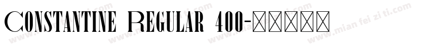 Constantine Regular 400字体转换